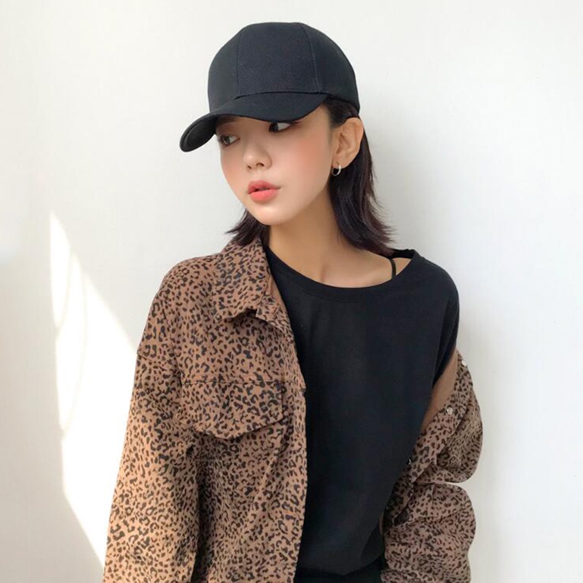 Mũ lưỡi trai đen form unisex nam nữ