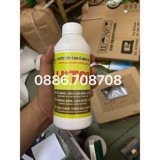 Nước tẩy cặn canxi,ố vàng Bồn cầu ,gạch men siêu sạch Ht01 500ml(tem mới)