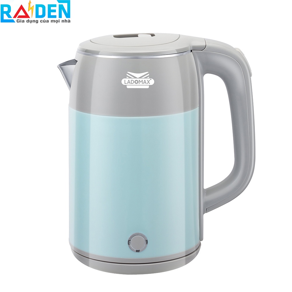 [Chính hãng] Ấm đun siêu tốc 2 lớp Ladomax HA-883 dung tích 2.5L, lòng ấm inox 304 không hoen rỉ