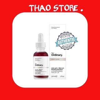 Serum tẩy tế bào chết hoá học aha 30% + bha 2% peeling solution - the ordinary.