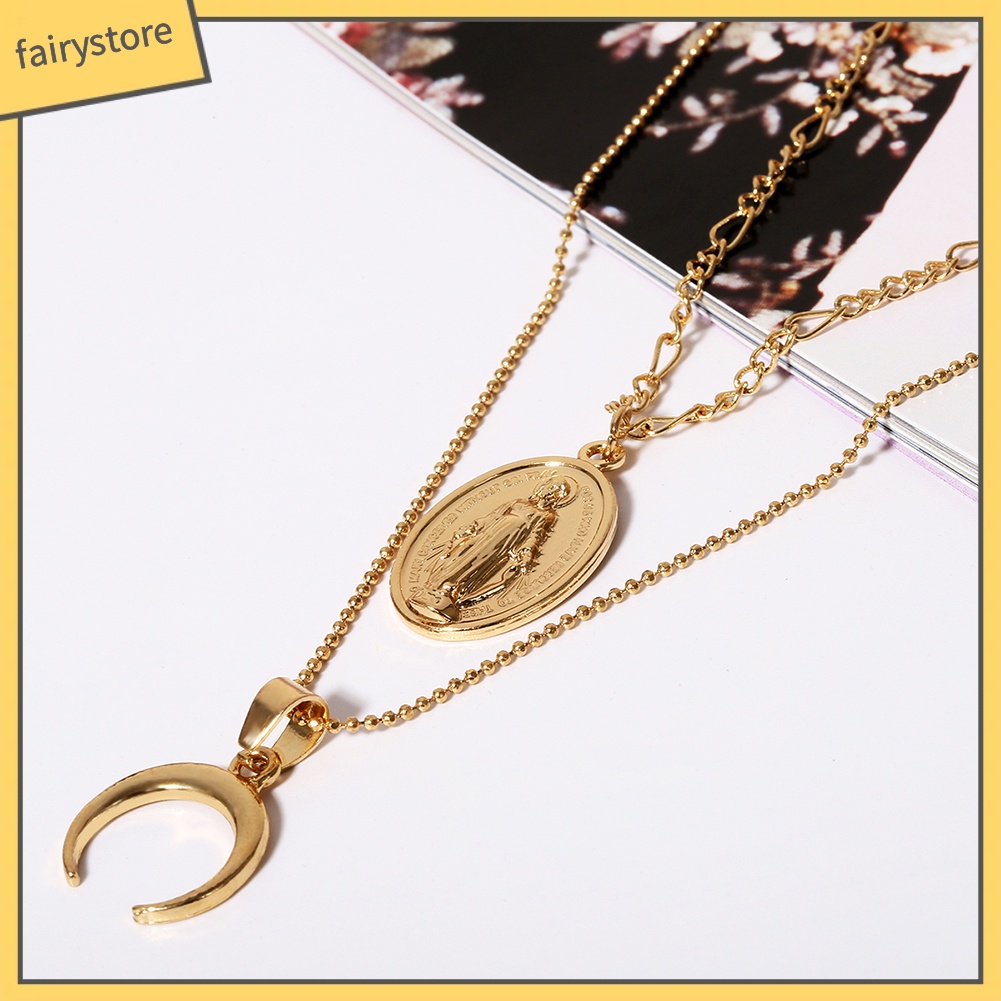 Dây chuyền nữ hai tầng chất liệu hợp kim