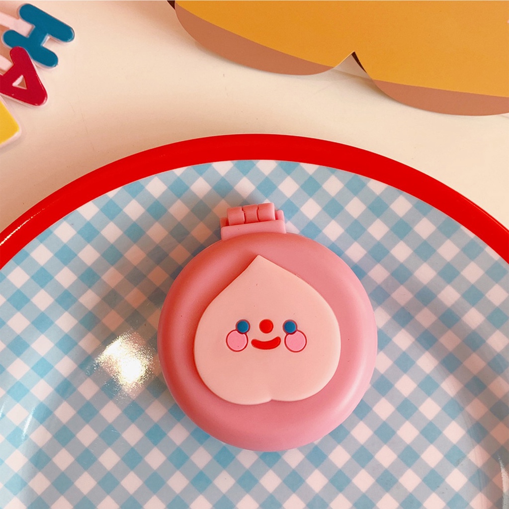 Lược Chải Tóc mini Tích Hợp Gương Gấp Gọn Sáng Tạo Dễ Thương