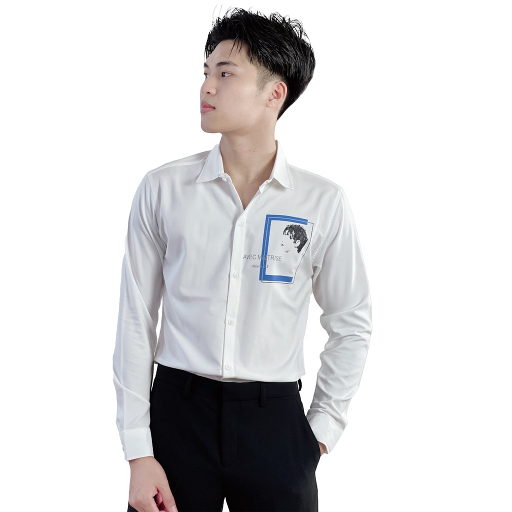 Áo sơ mi nam tay dài 4YOUNG SM201 | BigBuy360 - bigbuy360.vn