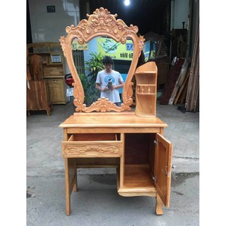 Bàn trang điểm gỗ gõ đỏ