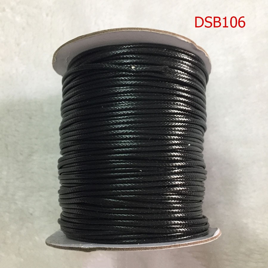 ( Màu đen cuộn lớn ) Dây sáp bóng size 0.5/0.8/1/1.2/1.5/2.0mm ( DSB101, DSB102, DSB103, DSB104, DSB105, DSB106 )