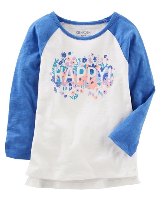 Áo bé gái tay dài Oshkosh