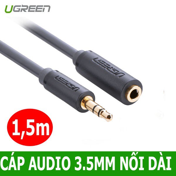 Cáp nối dài Audio 3.5mm dài 1,5m chính hãng Ugreen 10783