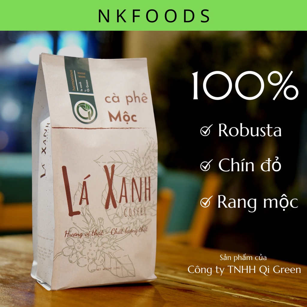 Cà phê nguyên chất rang mộc pha phin pha máy Lá Xanh coffee - 1kg | BigBuy360 - bigbuy360.vn