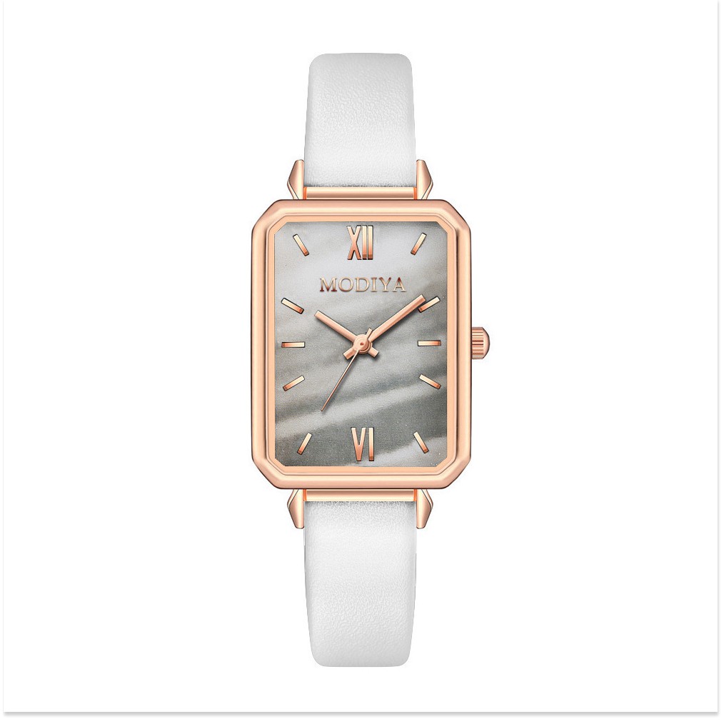 Đồng hồ nữ dây da PANDAWATCH mặt vuông phong cách cổ điển thời trang | BigBuy360 - bigbuy360.vn