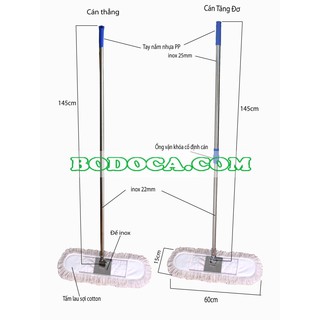 Cây lau nhà cotong 60cm-Bodoca