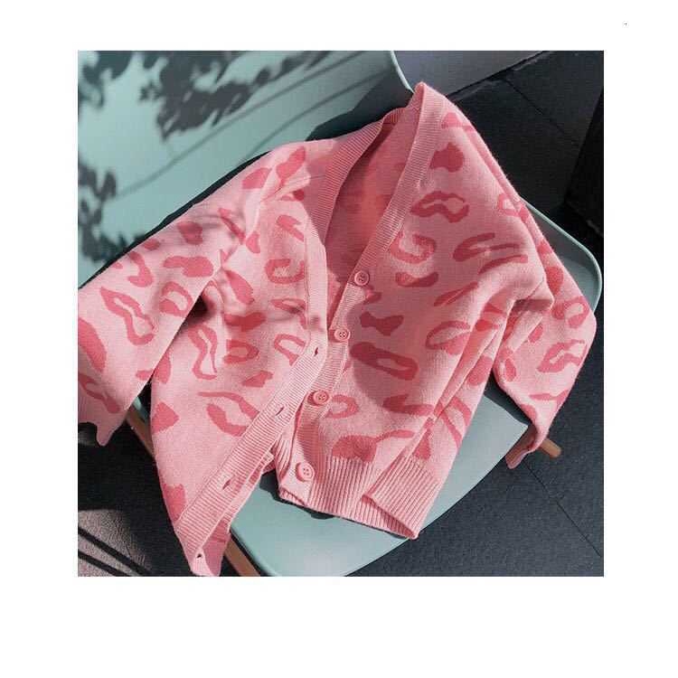 Áo Khoác Len Cardigan Họa Tiết Da Báo Thời Trang Cho Mẹ Và Bé