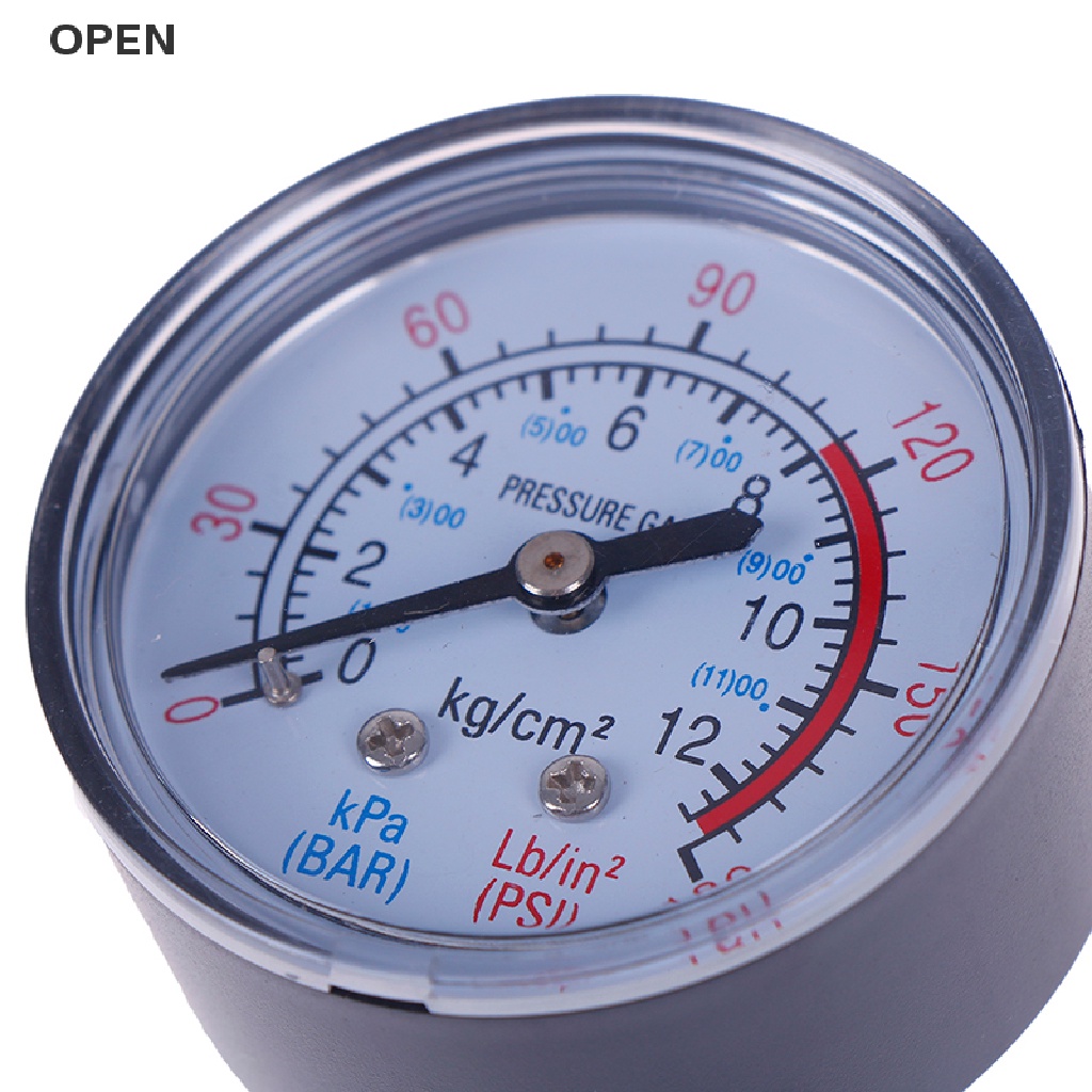 Đồng Hồ Đo Áp Suất Không Khí 13mm 1 / 4 bsp Chuyên Dụng Cho Máy Nén Khí my