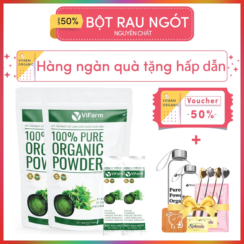 Bột Rau Ngót Nguyên Chất 50g Giàu Dinh Dưỡng Bổ Sung Vitamin Ngăn Ngừa Táo Bón