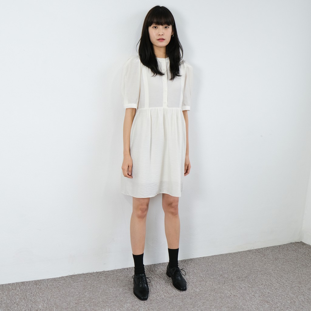 Doll dress - đầm babydoll trơn vải rayon cao cấp Hàn Quốc