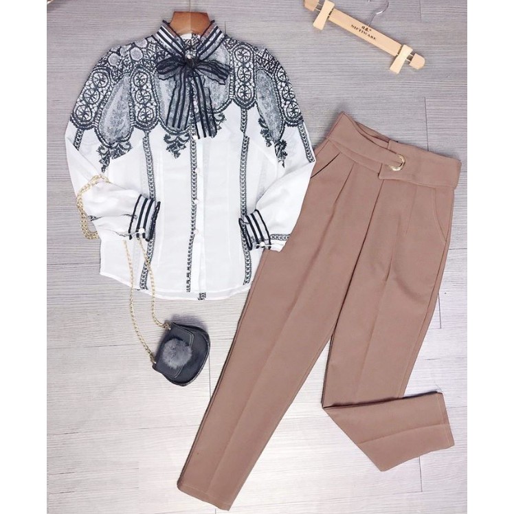 QUẦN TÂY BAGGY Nữ ĐAI KHUYÊN TRÒN, Vải Tuyết Mưa, Có Oversize Big Size 82KG | BigBuy360 - bigbuy360.vn