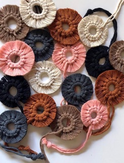 Móc khoá macrame, móc treo, dây treo trang trí