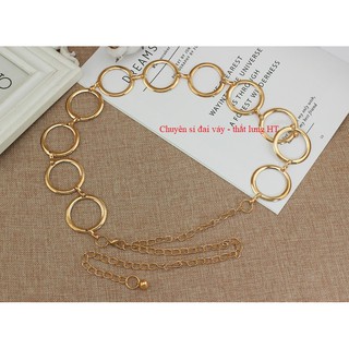 Đai váy Belt đầm XÍCH TRÒN khóa móc