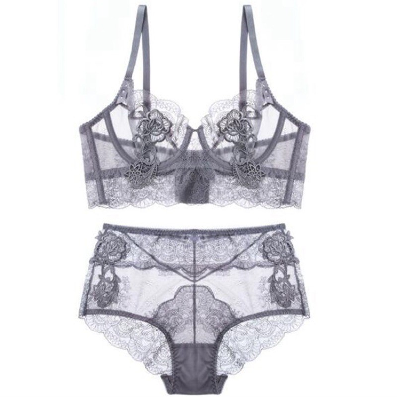 Bộ Đồ Lót Có Gọng Không Đệm Ren Mỏng Gợi Cảm CHARM03 | BigBuy360 - bigbuy360.vn