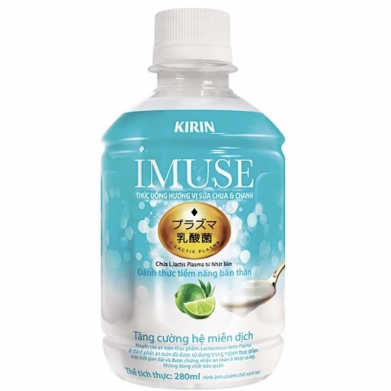 Nước uống Kirin Imuse vị sữa chua & chanh 280ml