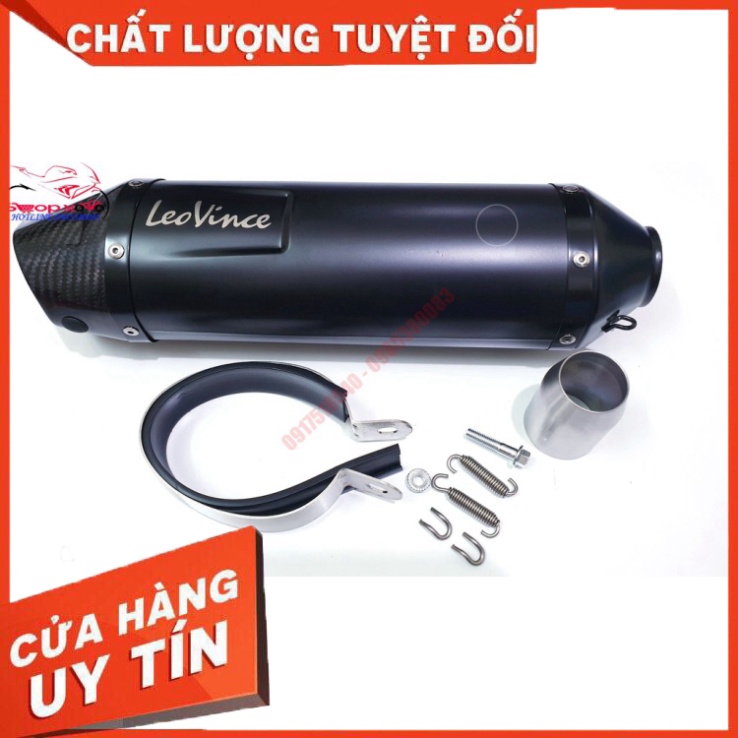 Bô leovince cao cấp carbon đen và titan lắp Sh 2012-2019 Sản Phẩm Chuẩn Như Hình