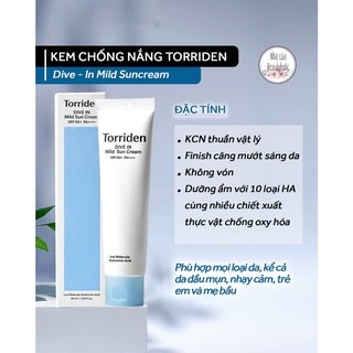 Kem chống nắng TORRIDEN DIVE-IN MILD SUNCREAM