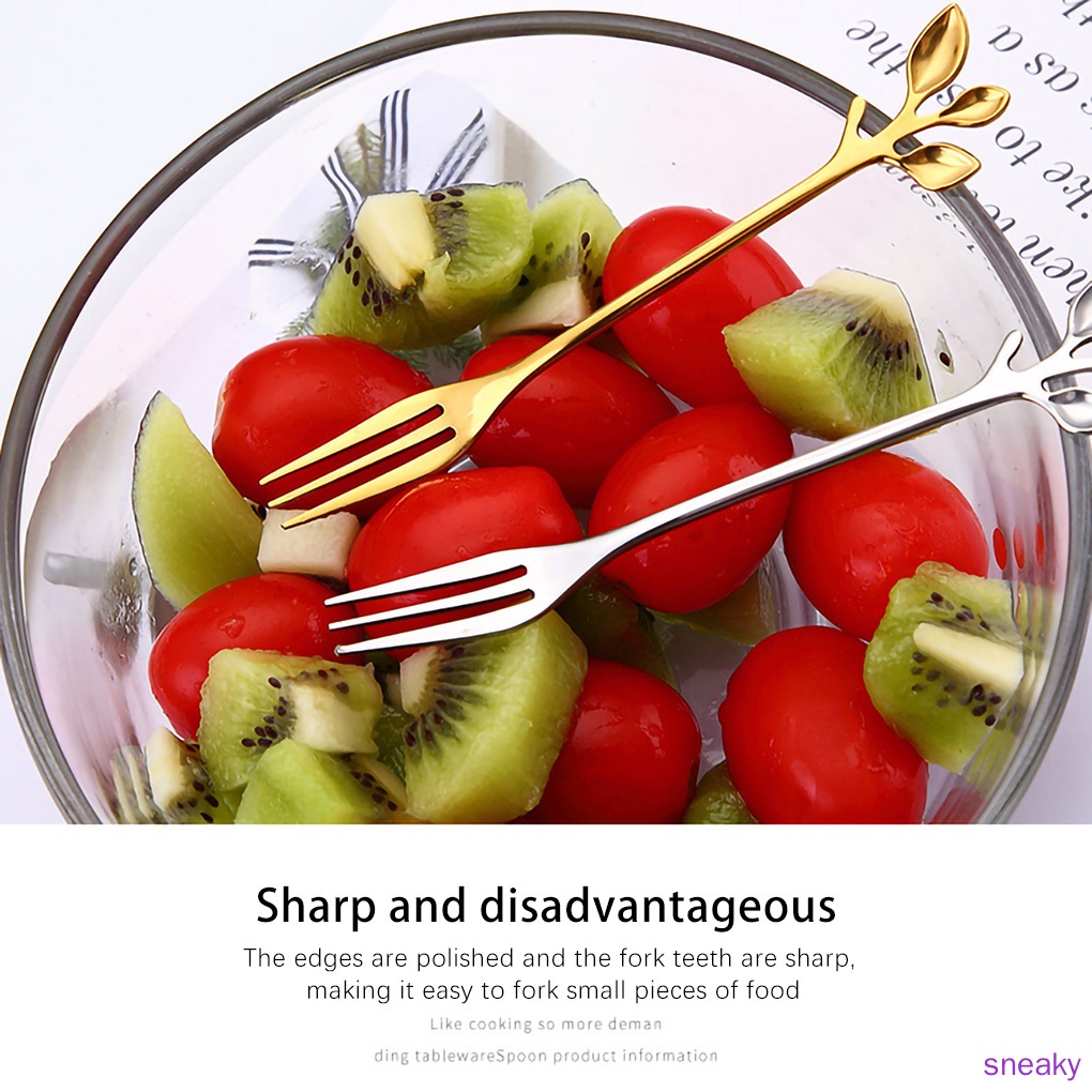 Nĩa Ăn Tráng Miệng Bằng Thép Không Gỉ Tiện Dụng Cho Nhà Hàng