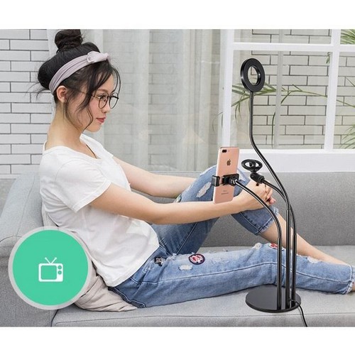 Giá đỡ livestream 3 in 1 có đèn led điều chỉnh độ sáng | BigBuy360 - bigbuy360.vn