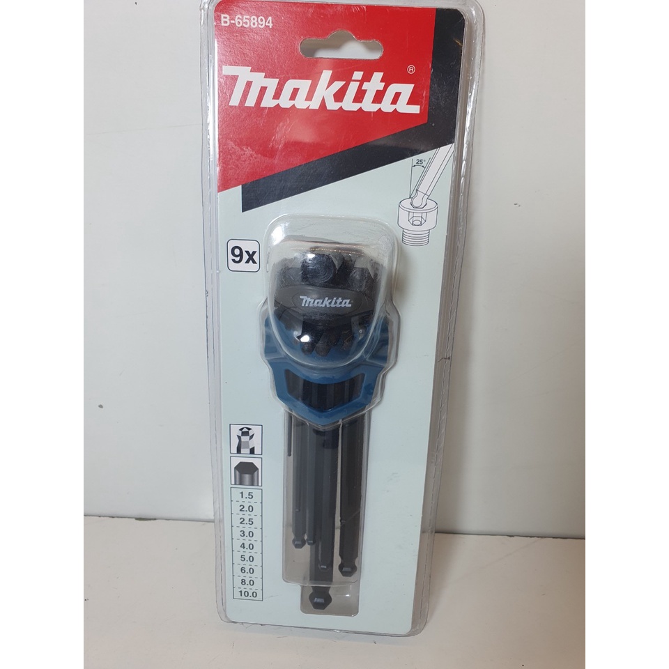 Bộ lục giác bi 9 cái lớn nhỏ Makita B-65894