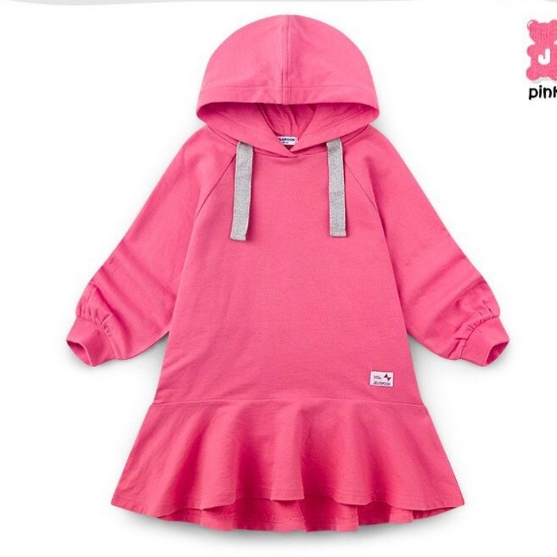 Váy hoodie nỉ da cá Jelis. HA1608 (2 màu)