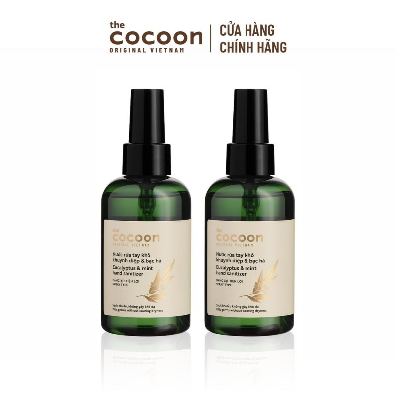 Nước rửa tay khô khuynh diệp và bạc hà Cocoon - Eucalyptus & Mint Hand Sanitizer - Hàng Việt Nam Chính Hãng - 140ml | BigBuy360 - bigbuy360.vn