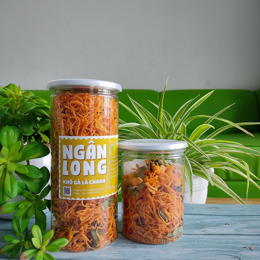Khô Gà lá chanh Ngân Long - Thơm ngon Dinh dưỡng - Hủ PET 100g | 250g | BigBuy360 - bigbuy360.vn