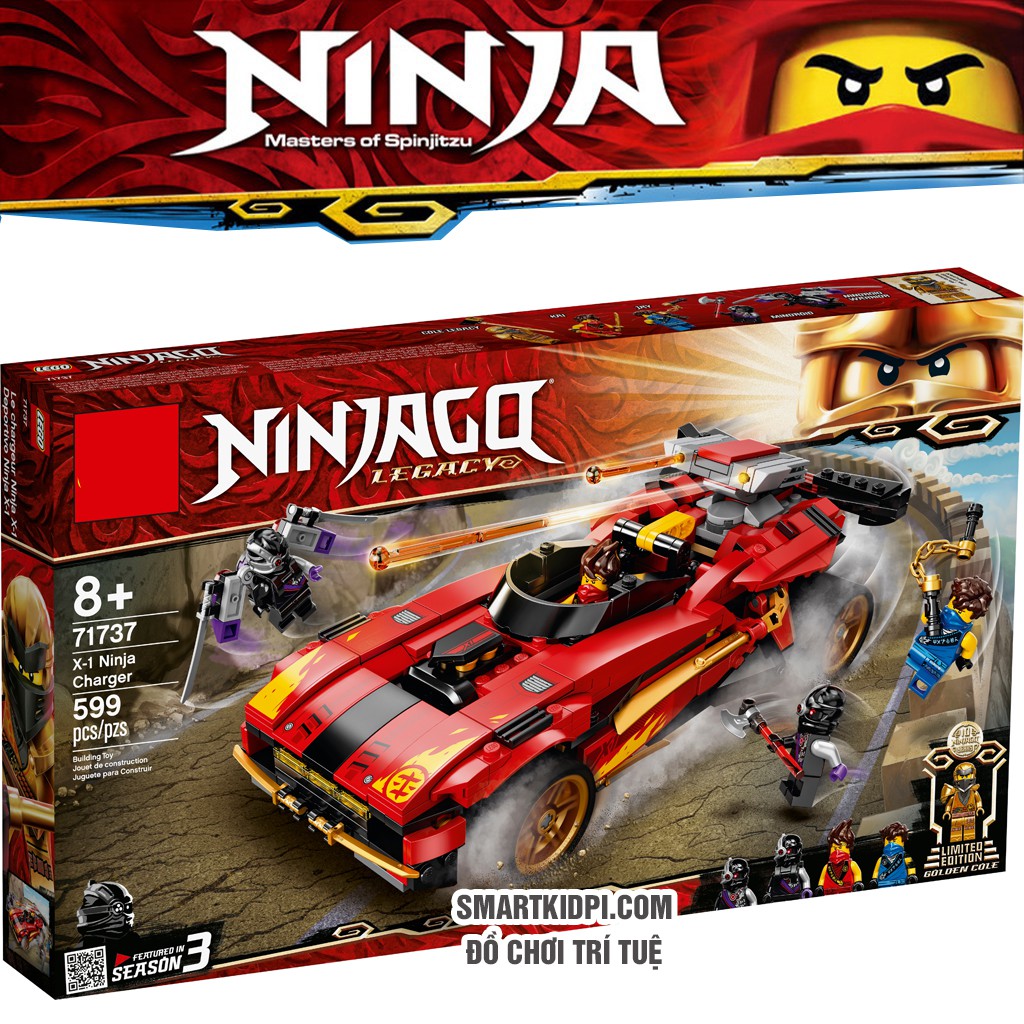 Not Lego ninjago - 71737 NOT LEGO Ninjago X-1 Ninja Charger - Siêu xe chiến đấu của KAI