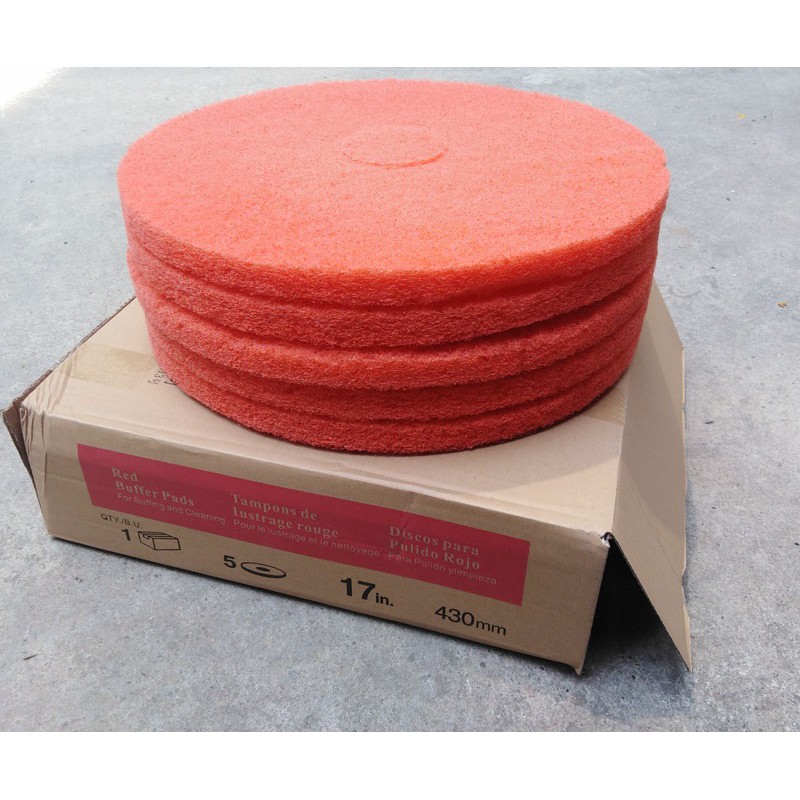 Pad chà sàn 17 / 18 inch cho máy chà sàn  phụ kiện mâm tấm cước vệ sinh công nghiệp