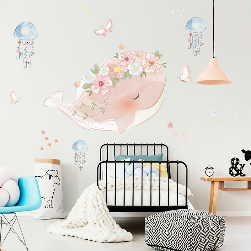 🌿🌿 Decal dán tường, tranh dán tường động vật đáng yêu cho bé, tranh trang trí decor phòng nhiều mẫu lựa chọn - Mẫu 2