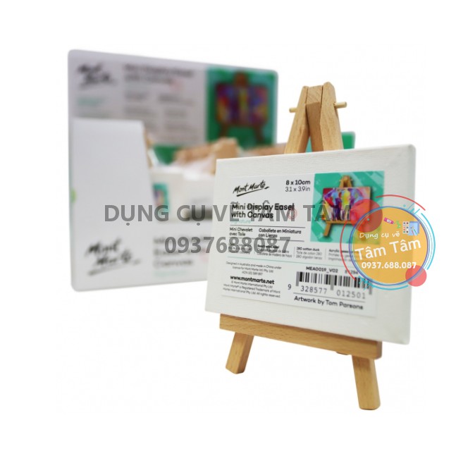 [ TÂM TÂM ]-Canvas và giá vẽ mini Mont Marte-