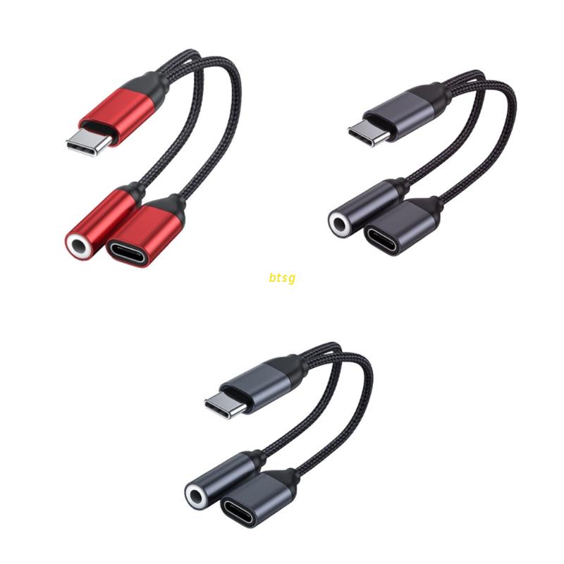 Đầu Chia Cổng Sạc USB C Sang Cổng Tai Nghe 3.5mm Kèm Cổng Sạc USB C PD 3.0 Tiện Dụng