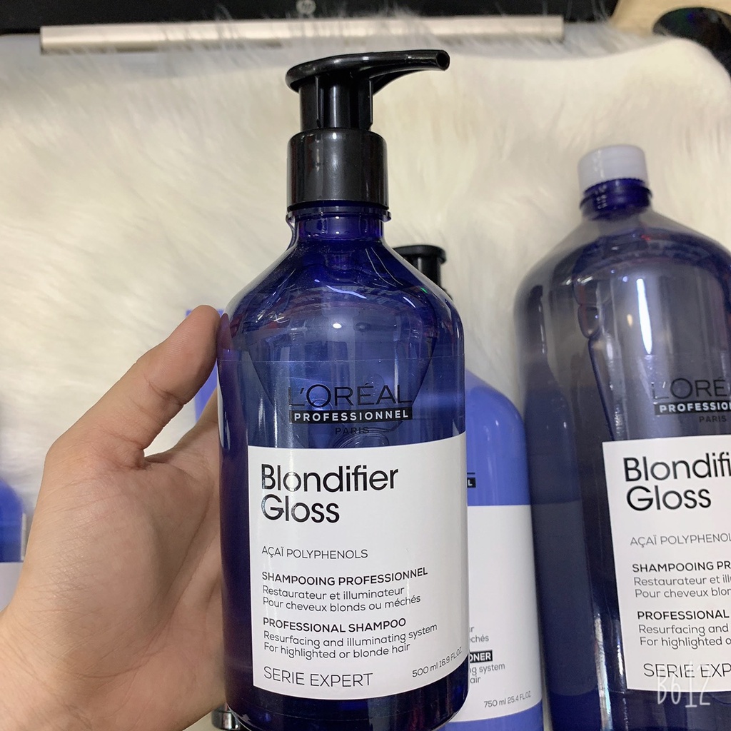 DẦU GỘI XẢ LOREAL BLONDIFIER GLOSS BÓNG MƯỢT CHO TÓC NHUỘM MÀU SÁNG 200ML/300ML/500ML/750ML/1500ML
