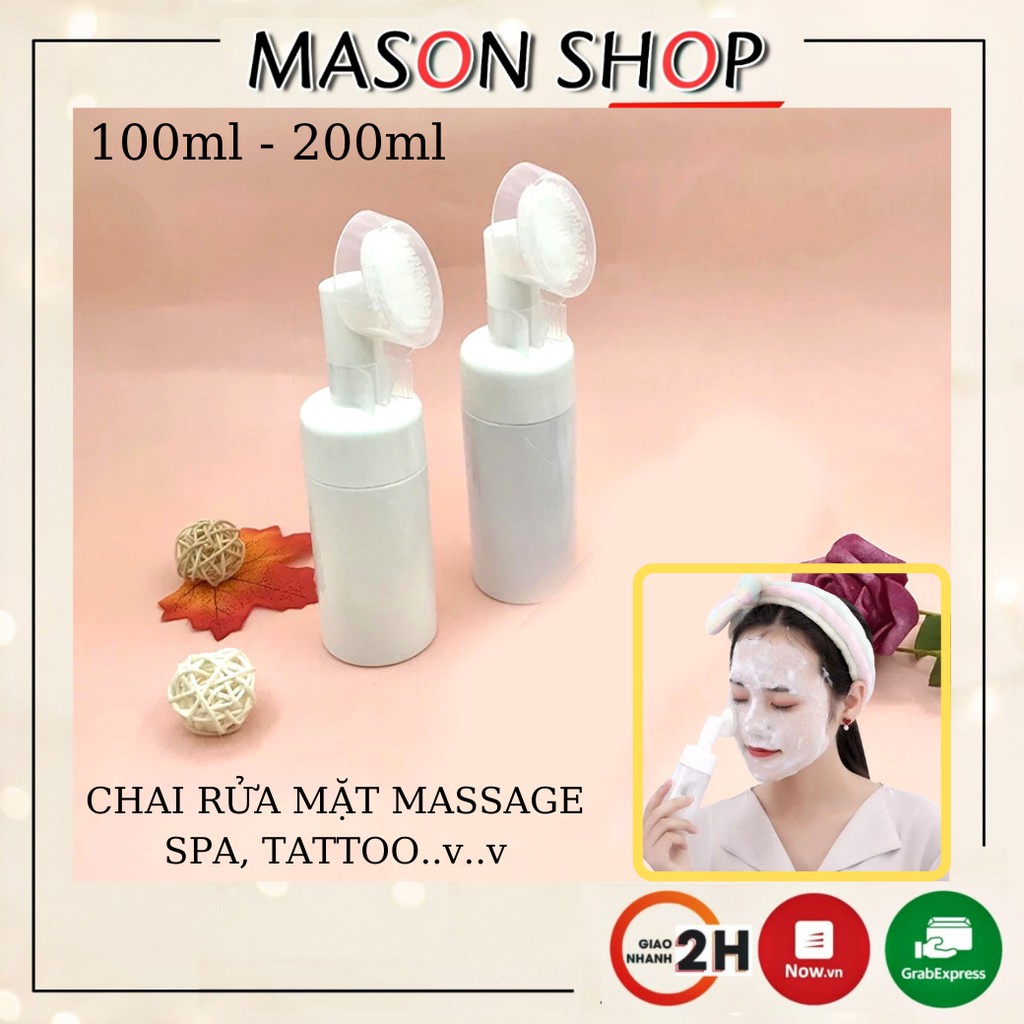 CHAI TẠO BỌT MASSAGE RỖNG 100ml 120ml 150ml 200ml RỬA MẶT VỆ SINH MI SPA &amp; ĐỰNG XÀ PHÒNG trong XĂM, TATTOO