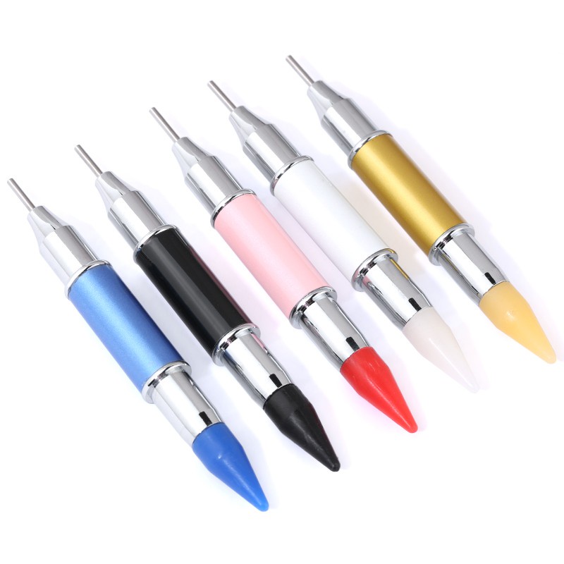 Bút Sáp Kim Loại Đính Đá Trang Trí Quần Áo