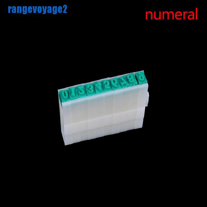 [ready stock] 1 Set English Alphabet Letters Numbers Rubber Stamp Free Combination Diy Craft【vn】