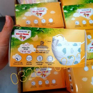 [CHÍNH HÃNG 100%] Khẩu trang y tế Cao Cấp ANYGUARD trẻ em dưới 10 tuổi 1 hộp 50 chiếc