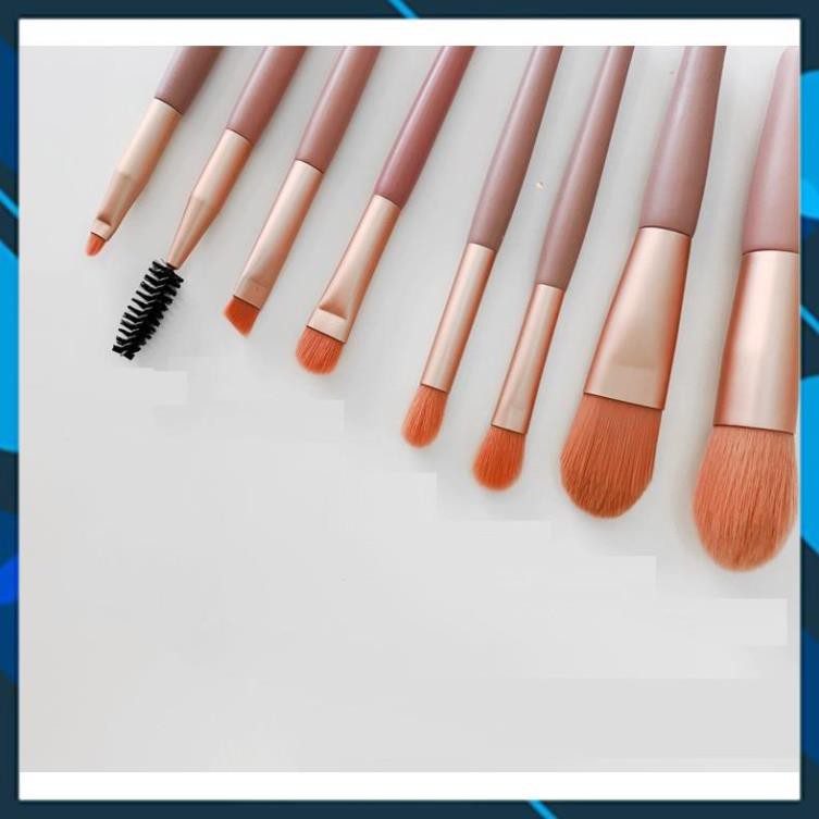 Bộ Cọ Gồm 8 Cây Tặng Kèm Túi Zip Vintage