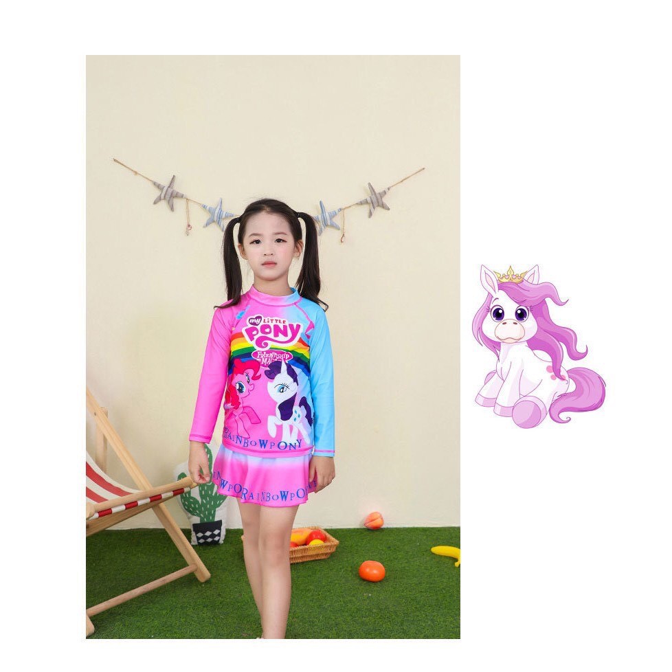 Đồ bơi bé gái rời pony