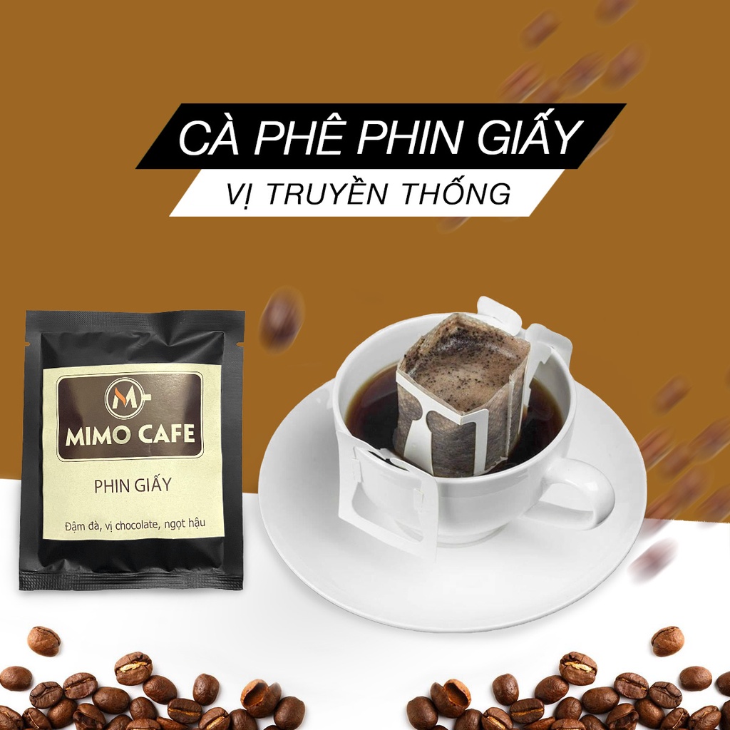 Cà Phê Phin Giấy Túi Lọc Vị Truyền Thống Mimo Cafe - Hỗ Trợ Giảm Cân