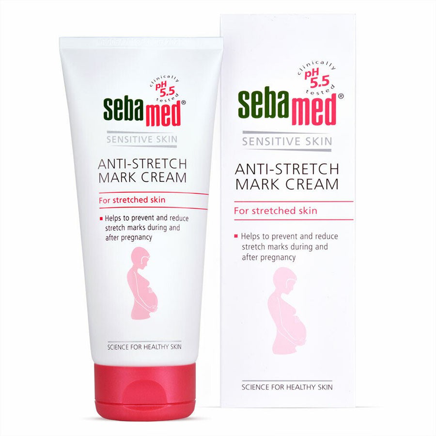 KEM NGĂN NGỪA VÀ LÀM GIẢM VẾT RẠN KHI MANG THAI VÀ SAU SINH SEBAMED PH 5.5 ANTI STRETCH MARK CREAM 200ML CHÍNH HÃNG - 61