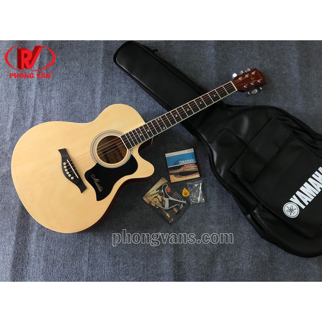 Đàn guitar acoustic màu gỗ fender/ TẶNG FULL PHỤ KIỆN/