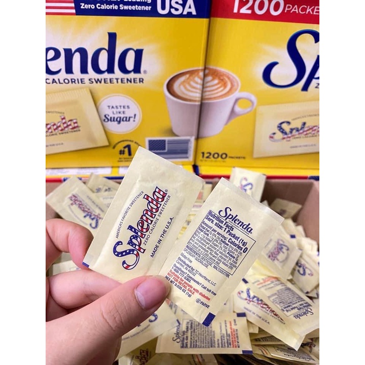 Đường Ăn Kiêng Splenda No Calories Sweetener 1200 gói - USA
