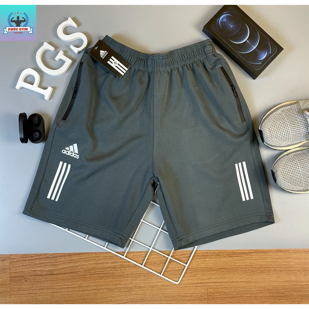 Quần Short Thề Thao, Gym Adidas 3 Sọc Nam [Ảnh Thật] - 2021 - Phúc Gym Store