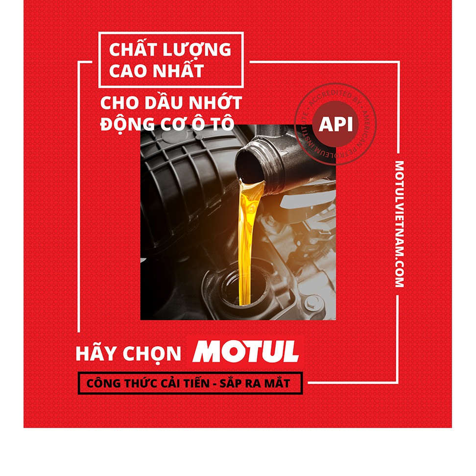 Nhớt Motul H-Tech 100 Plus 5W30 tổng hợp cho xe hơi máy xăng cao cấp