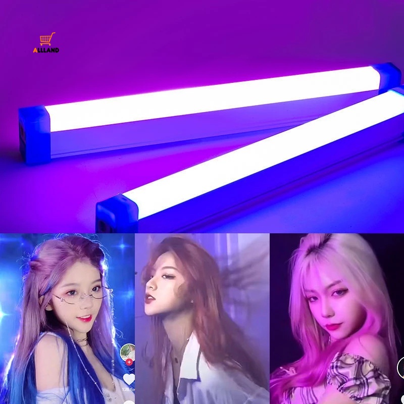 Thanh đèn cầm tay 2 màu có thể sạc lại bằng cổng USB